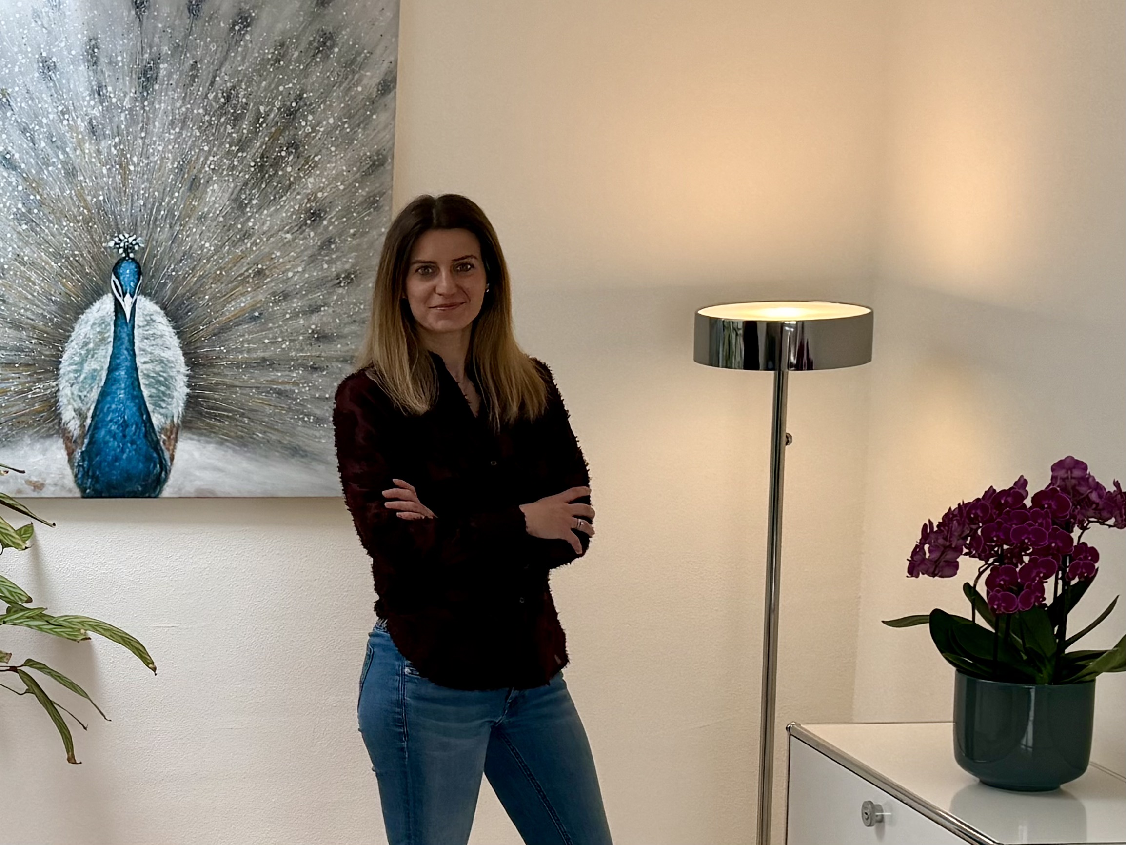 Psychotherapeutin Leonie Finkeldei in ihrer Praxis für Psychotherapie in Dortmund-Hombruch.